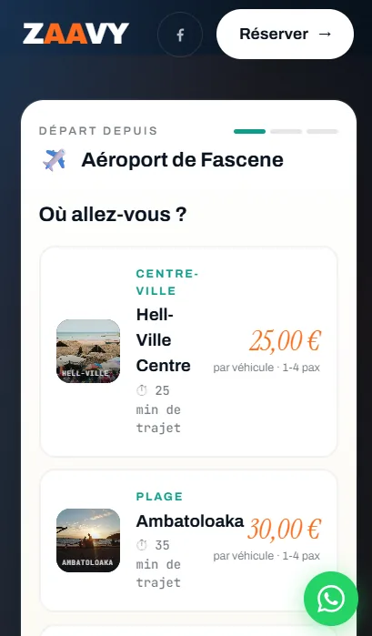 Zaavy sur téléphone